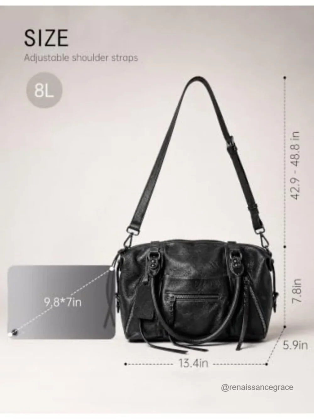 Vegan Leather Tote Bag for Women PU Hobo Shoulder Crossbody Handbag